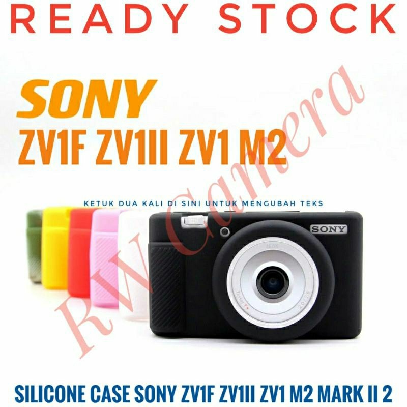 (salek01) Silicone Case Sony ZV1F ZV1II Sarung Silikon Skin Karet ZV1 M2 Mark II 2 Pouch Armor Bag T