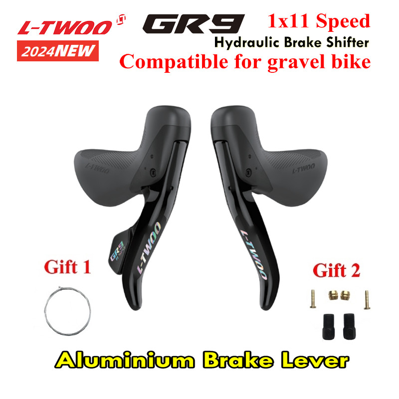 LTWOO-Gravel Bike GR9 1x11s tuas rem hidrolik, 1x11 kecepatan, tuas alloy, tuas rem cakram hidrolik,