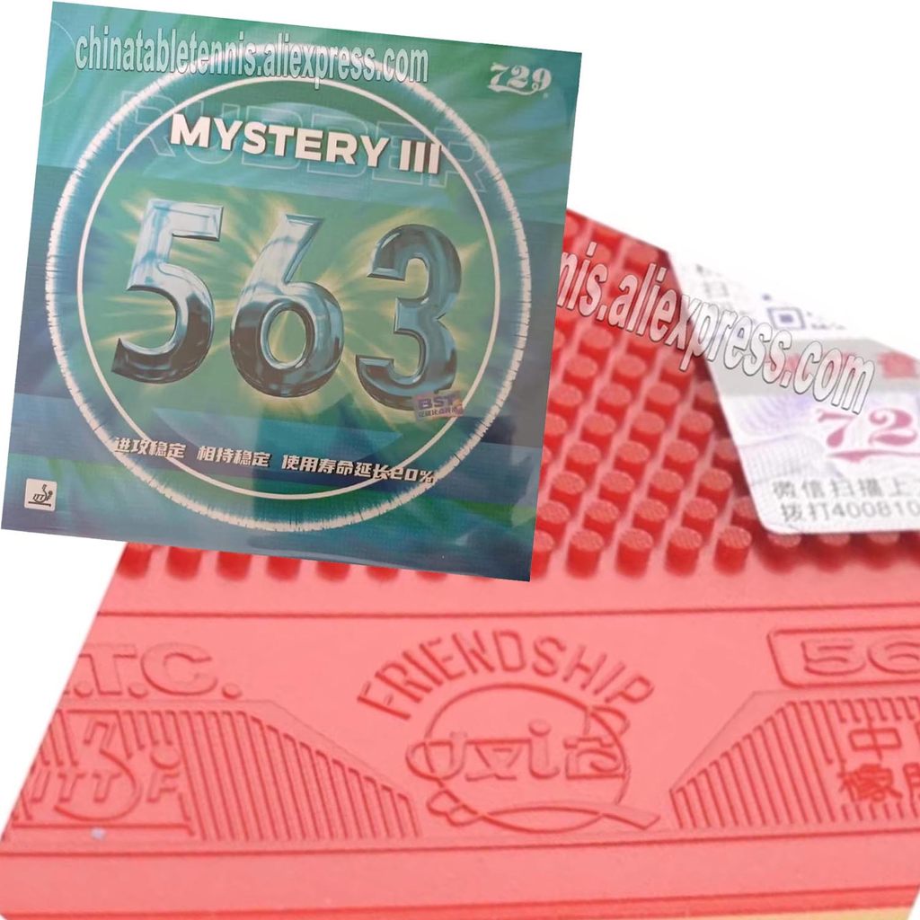 RITC 729 Friendship 563 MYSTERY III meum pipsout table tennis pingpong rubber with sponge
