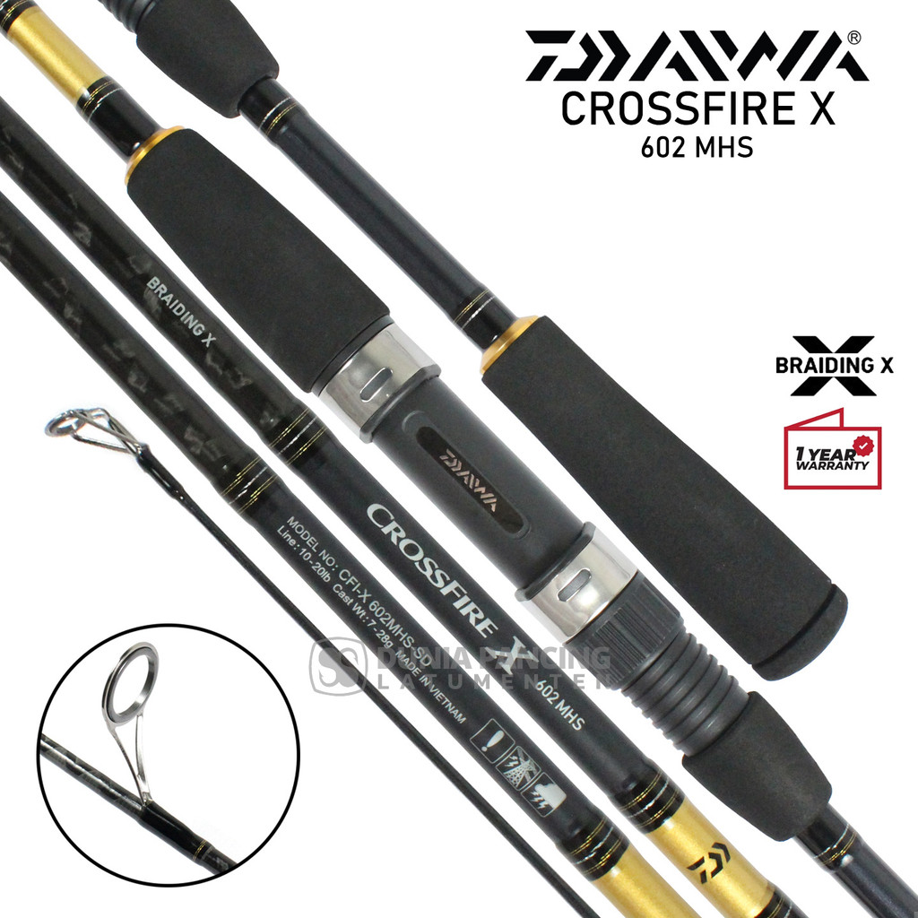 Joran DAIWA CROSSFIRE X 2025 | Spinning | Baitcasting | Casting | Kolam | Harian Ikan Mas | DPL