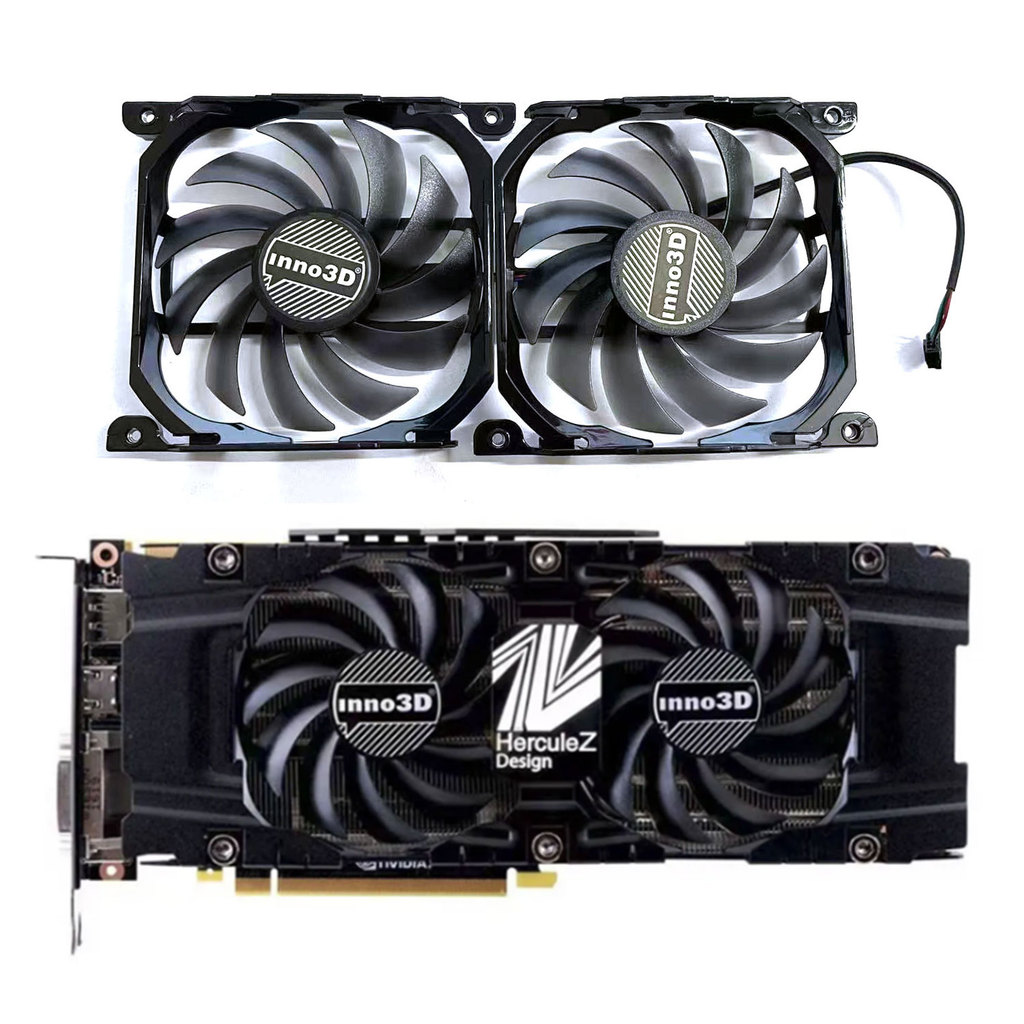 New cooler fan CF12915S for Inno3d GeForce GTX 1070 1070TI 1080 1080 1080TI P104100 Twin X2 replacem