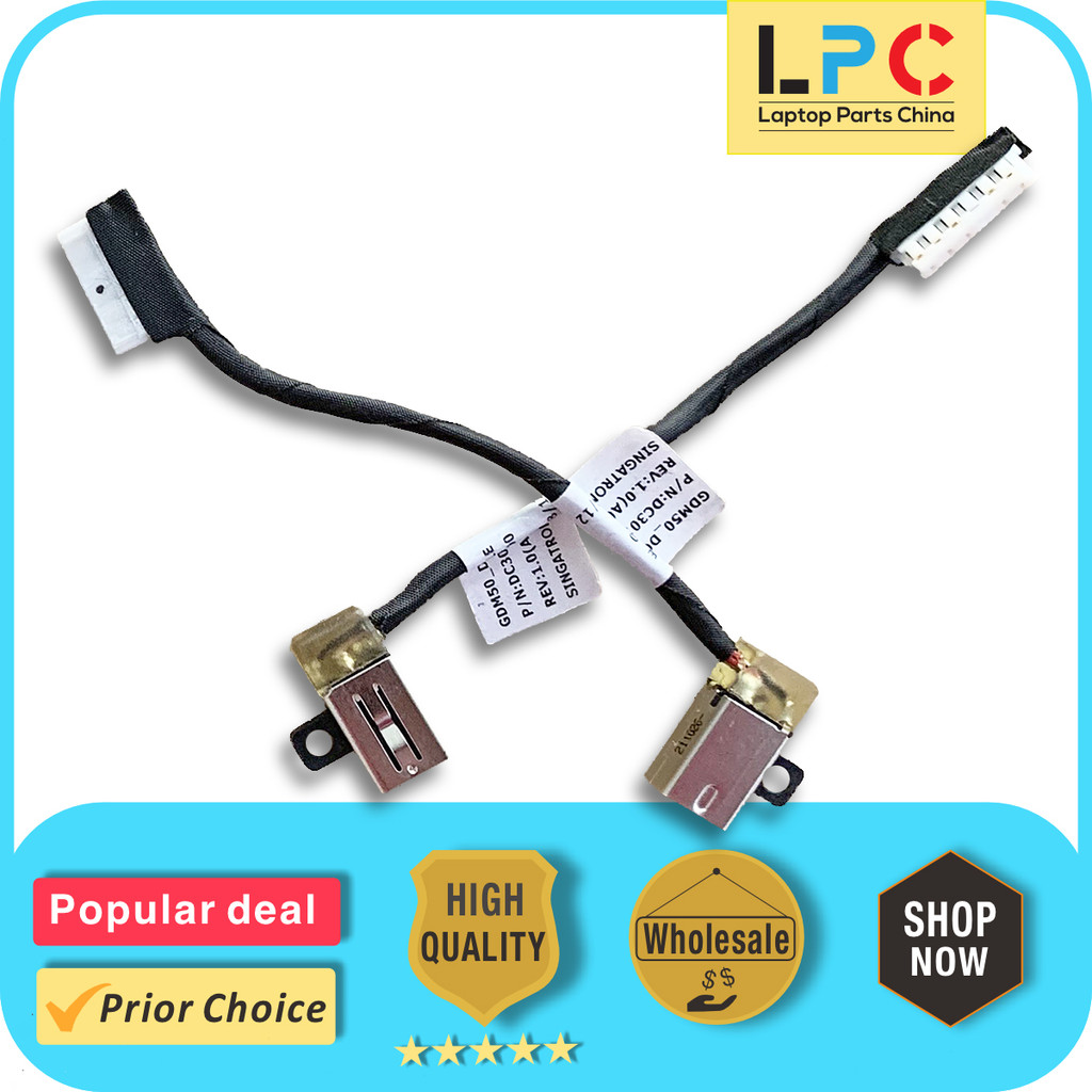 For Dell piron 15 3510 3511 3521 3525 Vostro 3515 3520 DC Power Jack with Cable arging Port Socket D