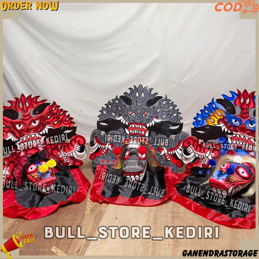 Barongan Caplokan Anak Anak No 3 Bahan Kayu Jamang Talang
