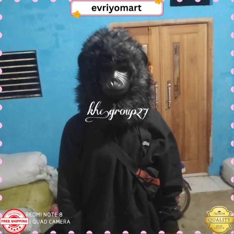 TERBARU Topeng Gorila _Topeng Monyet _Topeng Karnaval _ Topeng Halloween _ Topeng Prank _ Topeng nga