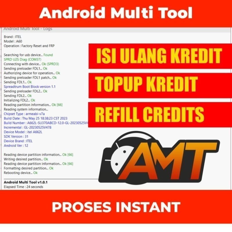 KREDIT ANDROID MULTI TOOL | REFILL CREDITS AMT