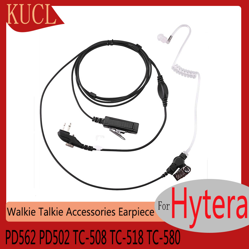 Earpiece Headset for Hytera,Walkie Talkie,2 Way Rao Earphone,Acoustic Tube Mic, PTT, PD562, PD502, T