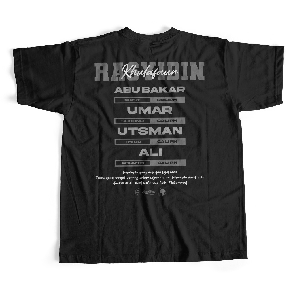 Kaos Dakwah Khulafaur Rasyidin REFLEKTIF Bisa Memantulkan Cahaya - Original Shaqueena Project