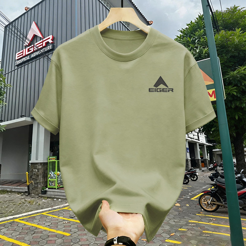 Kaos EIGER Original | T-Shirt Casual Pria Wanita | Bahan Cotton Combed Lembut & Anti Luntur