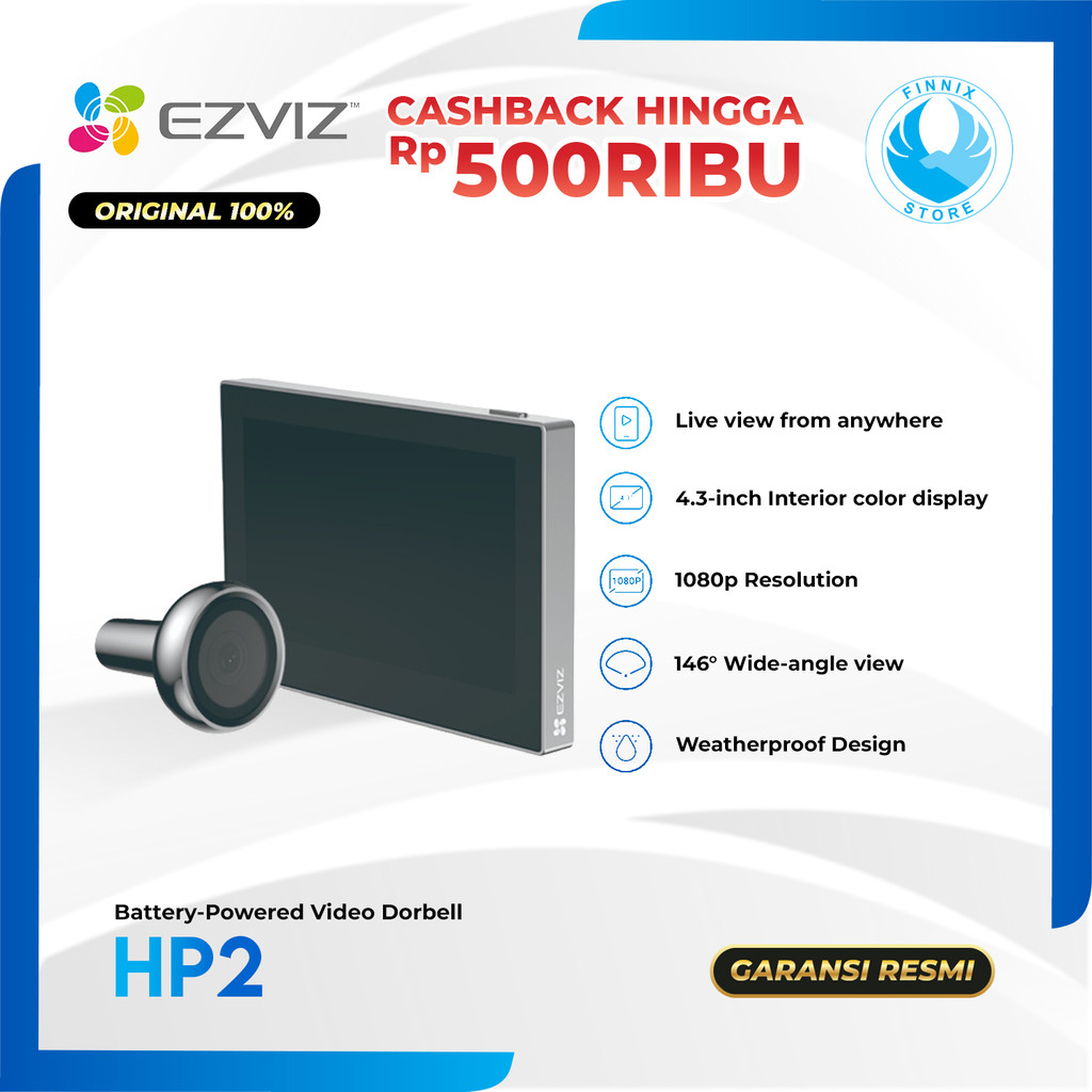 EZVIZ HP2 Smart Video Doorphone – Video Intercom Keamanan Rumah