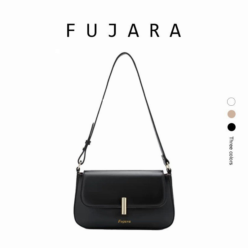 Tas Kantor Wanita Modern: Mini Tas Selempang Ketek Kulit Sintetis, Bahu Pendek, Trendy Date Night