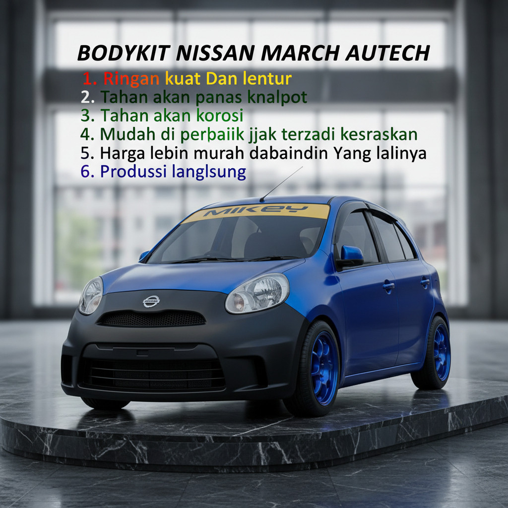 cicilan 0% bemper nissan march autech body kit march autech bodykit march