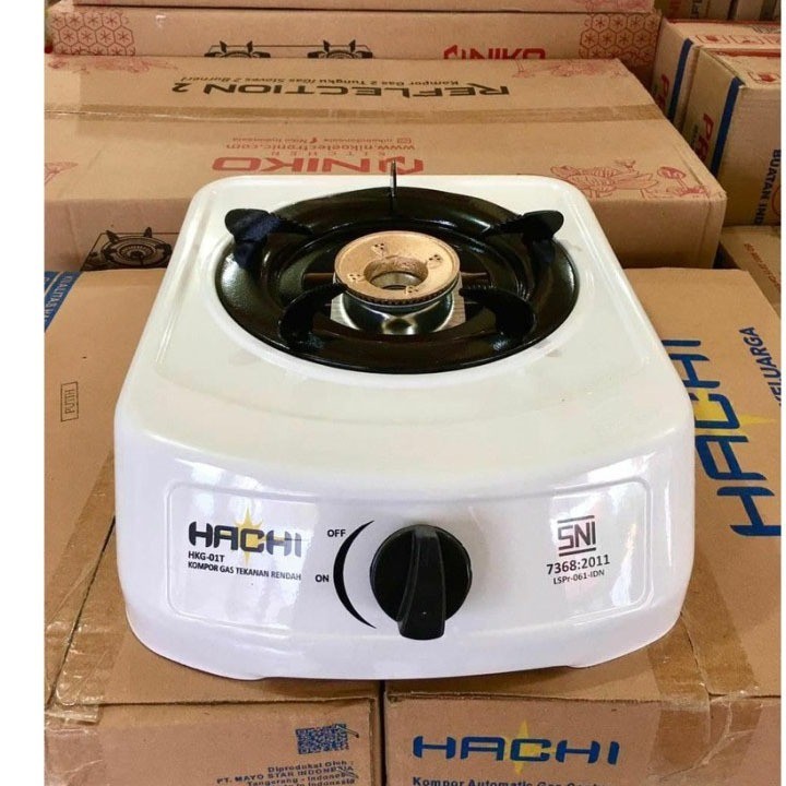 hachi paket Kompor Gas SNI 1 Tungku / kompor Merk Hachi + free selang regulator mantap murah