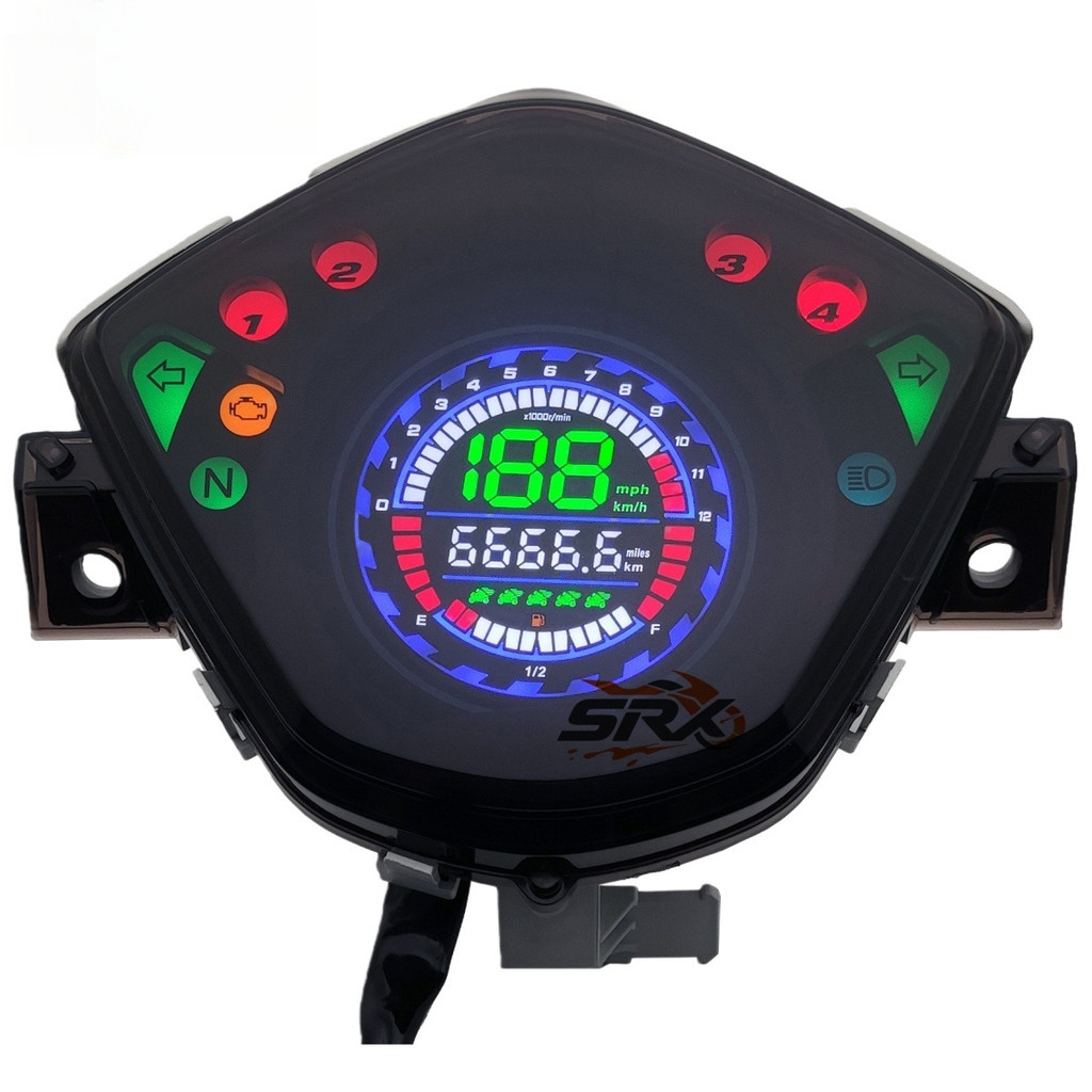 For Honda Wave110 Wave110rs 110rs Wave110i Digital Meter Motorcycle Speedometer Full ​LCD Meter Assy