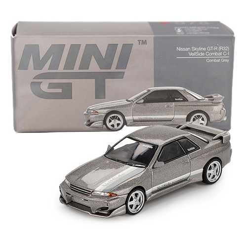 Mini GT Nissan Skyline GT-R (R32) Veilside Combat C-I Veilside Combat Grey #971 Diecast