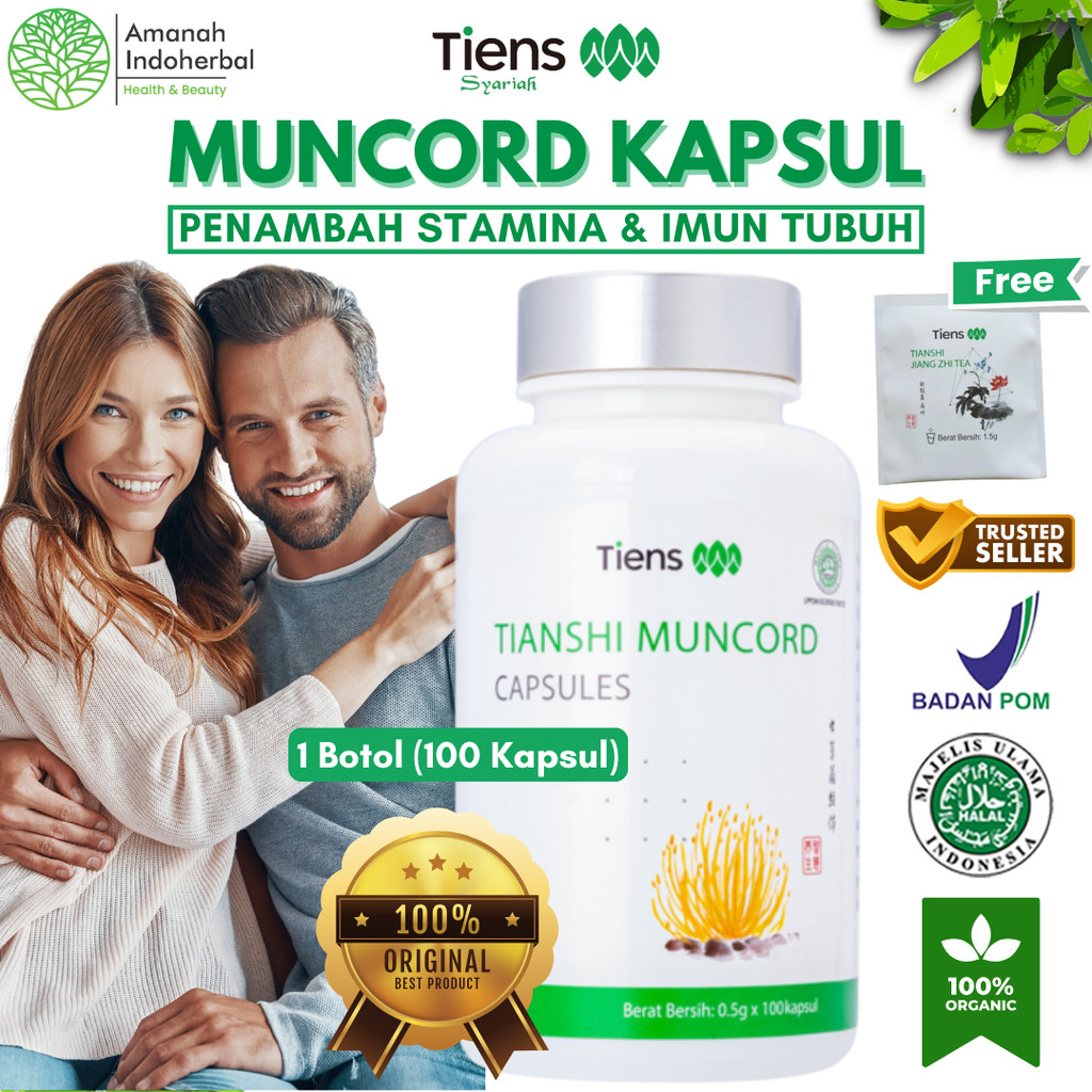 Tiens Muncord Cordyceps Mycelium 500 mg Peningkat Imunitas Tubuh Daya Tahan Tubuh Penambah Stamina 1