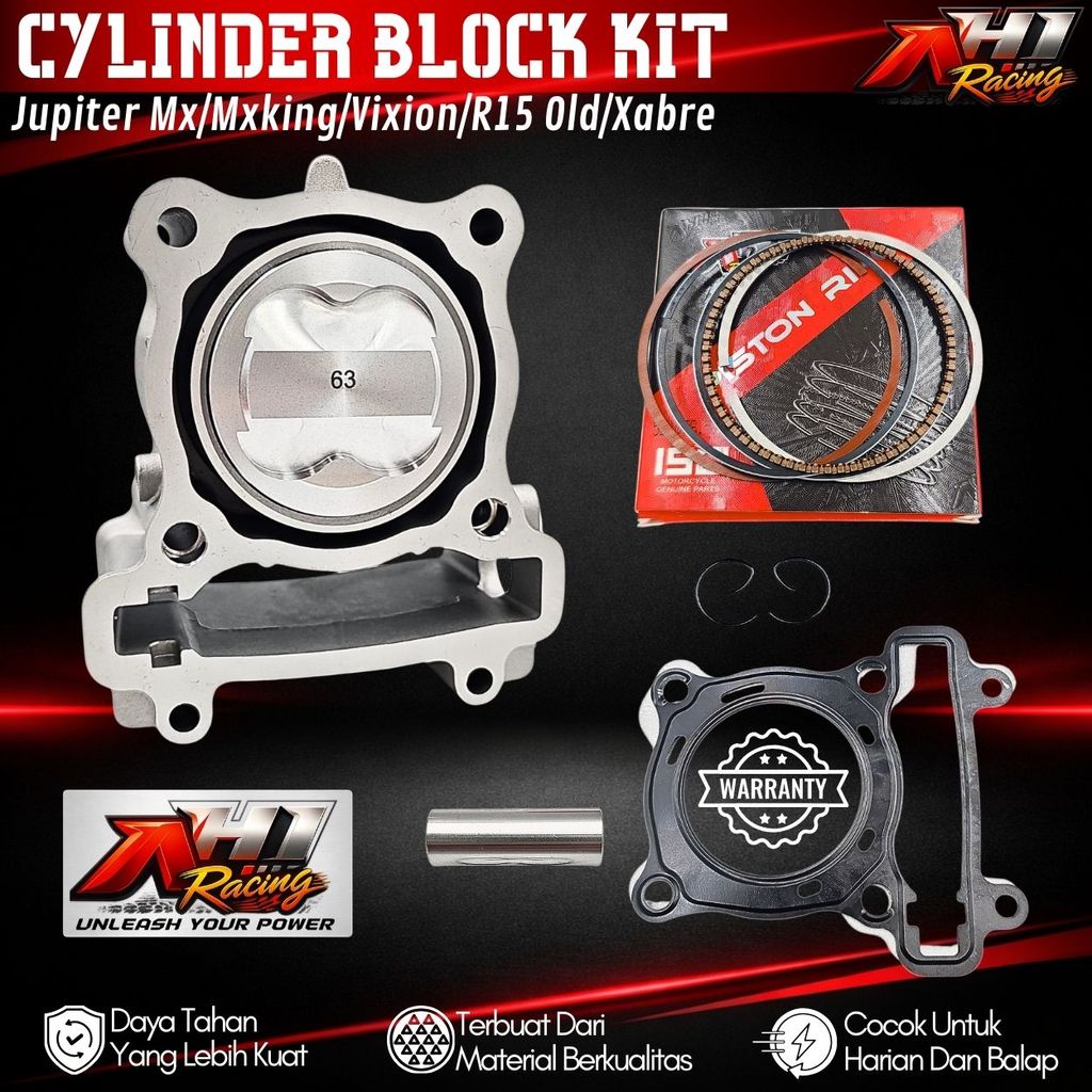 Paket Boring Blok Seher Bore Up Jupiter MX King MX Old New Vixion Old New R15 Old V2 Xabre 60 62 63 