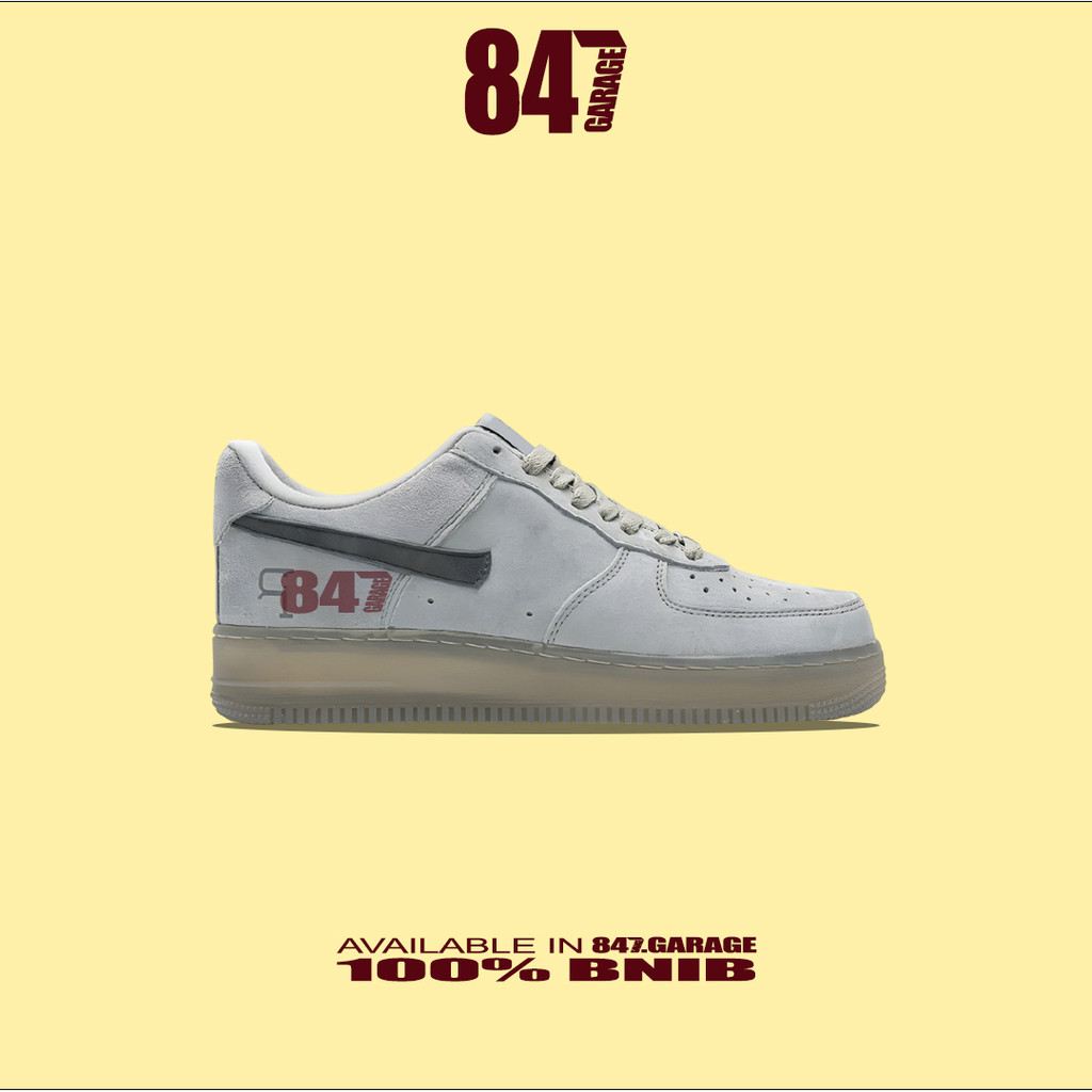 Sepatu Nike Air Force 1 Reigning Champ Dark Grey Reflective Brand New In With Tag Box