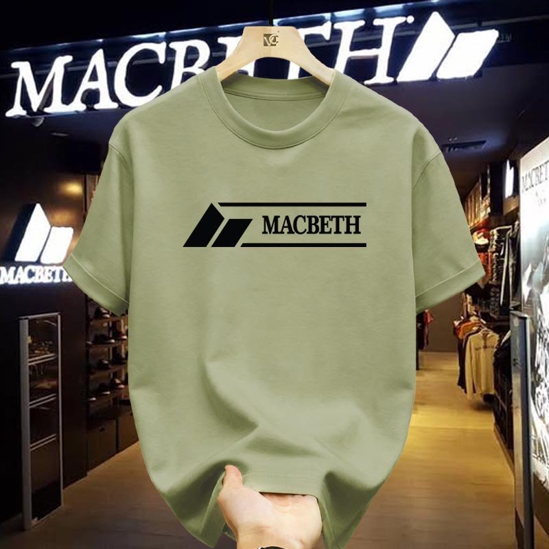 Kaos Macbeth Resmi Original Pria Desain Distro Kekinian Stylish Nyaman Dipakai Lengan Pendek T-shirt