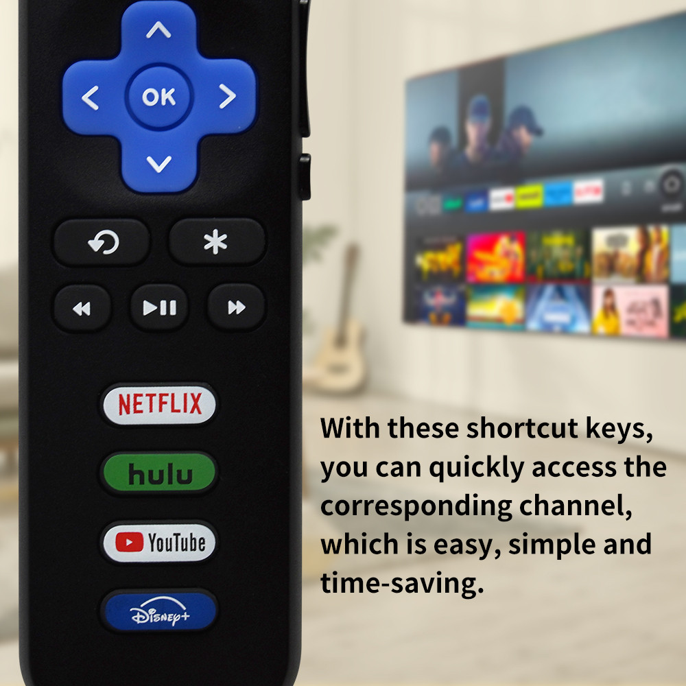 New RC280A Replacement Remote Control Only for RK TV for TCL RK Hisense RK/Onn RK/Philips RK TVs(Not