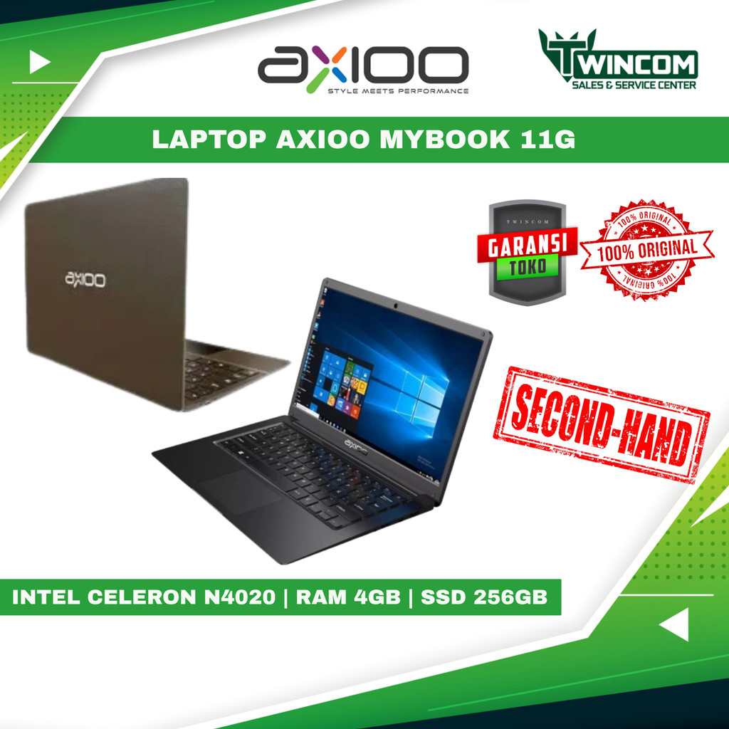 Axioo MyBook 11G Intel N4020 RAM 4GB SSD 256GB 11"HD
