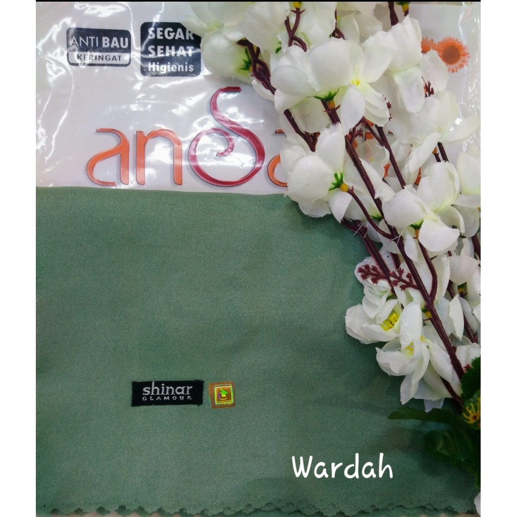kerudung hijab / jilbab segi empat SHINAR GLAMOUR glitter glowing lasser cut ansania dan azara origi