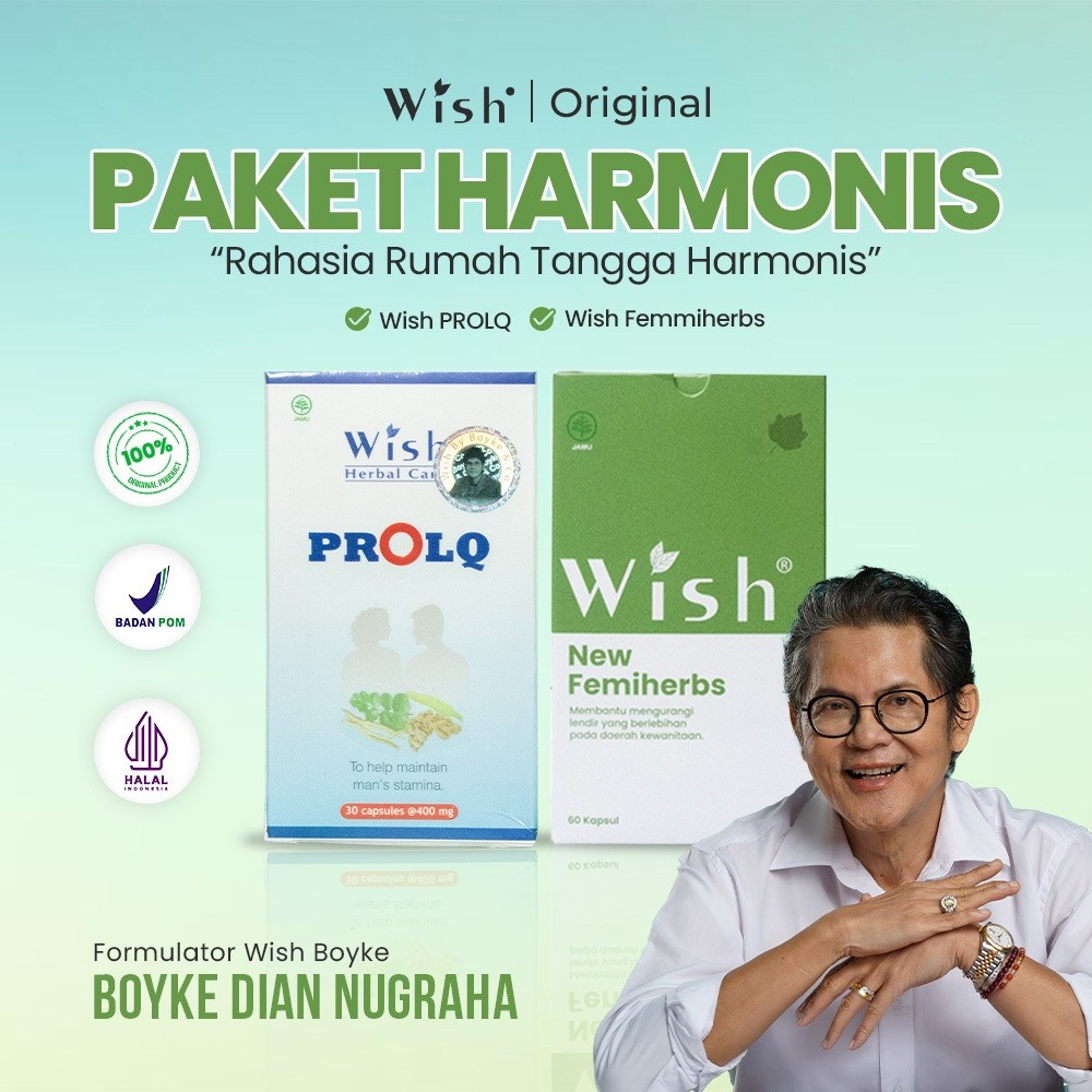 PAKET HARMONIS FEMIHERBS PROLQ ORIGINAL 100% ASLI DR BOYKE OFFICIAL KAPSUL HERBAL RAHASIA KESUBURAN