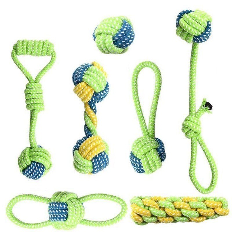 Pet Dog Toys for Large Small Dogs Toy Interactive Cotton Rope Mini Dog Toys Ball for Dogs Accessorie
