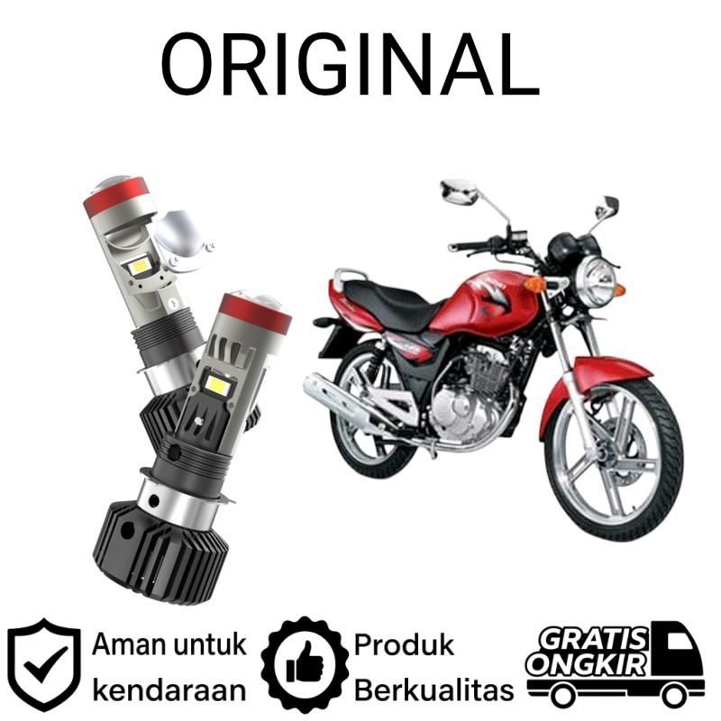 AM 1pcs Lampu depan LED H6 BiLED High power Kipas motor Suzuki Thunder 125