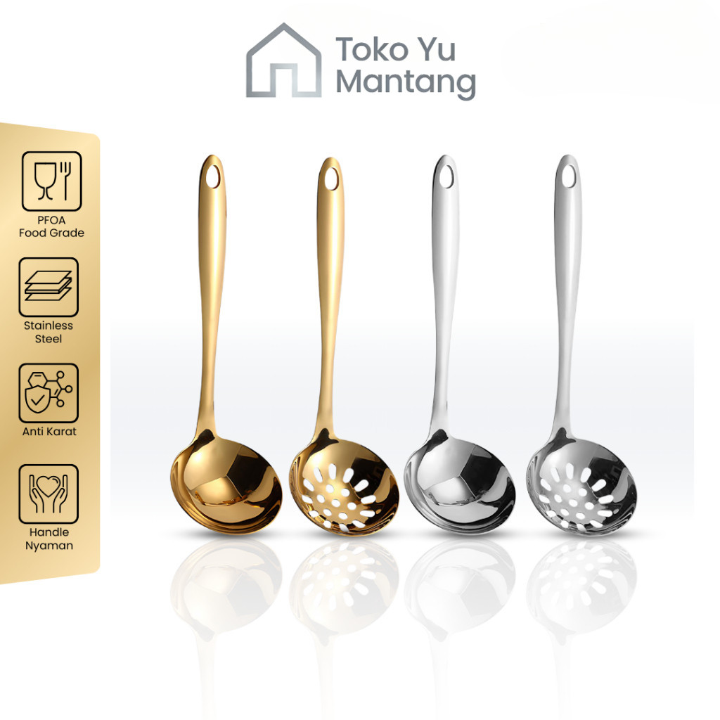 Toko Yu Mantang Sendok Sup Gold Sendok Kuah Gold Centong Kuah Gold Sendok Gold Centong Sup/Centong/I