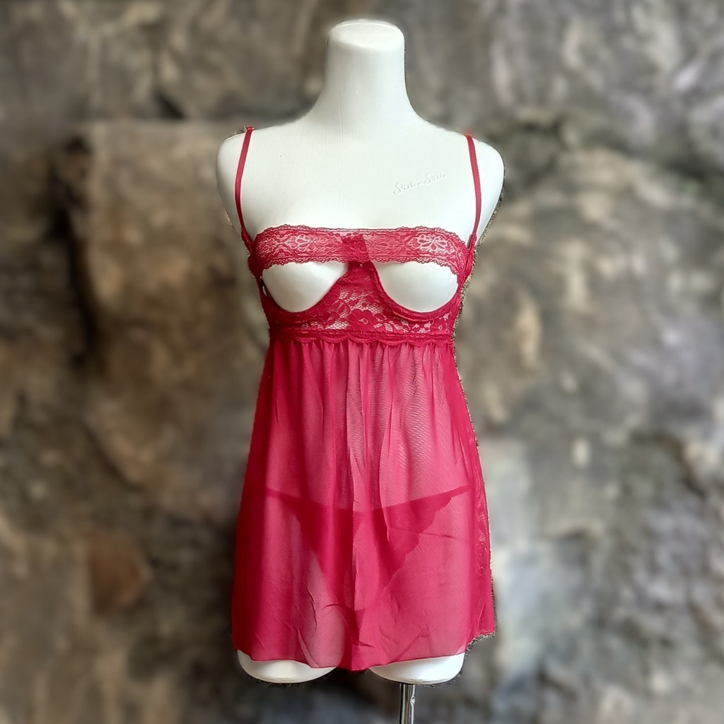 Baju Lingerie Baju Tidur Babydoll Dinas Malam Dada Kawat Terbuka 412