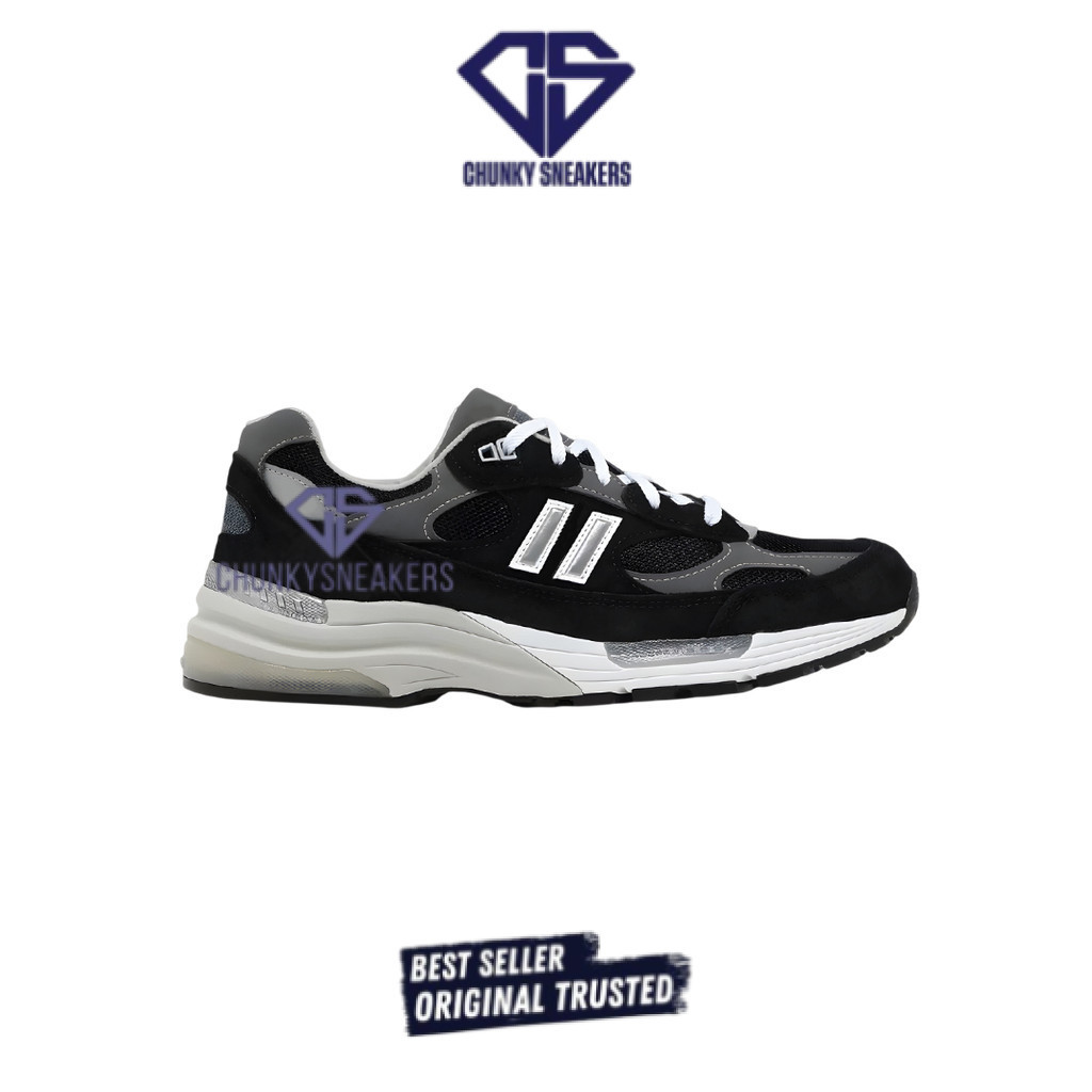 Sepatu New Balance  992 BL Black Grey 1005 100% Original BNIB