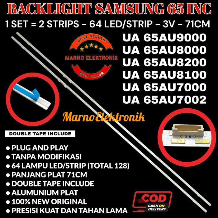 BACKLIGHT TV SAMSUNG 65 INC UA 65AU9000 65AU8000 65AU8200 LAMPU LED 3V sperpart