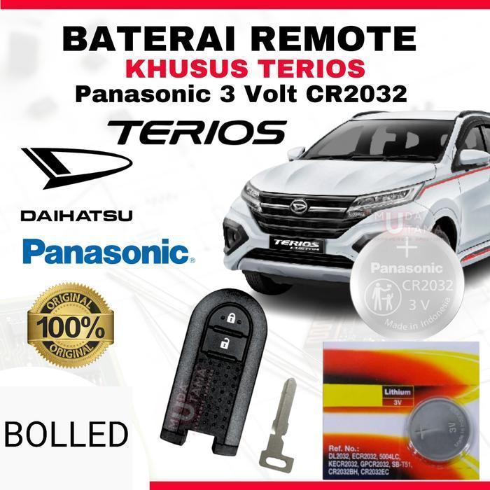 Bolled Baterai Remote DAIHATSU TERIOS - ORIGINAL P4 N4 S0 N1C CR2032 | Battery Remote DAIHATSU TERIO