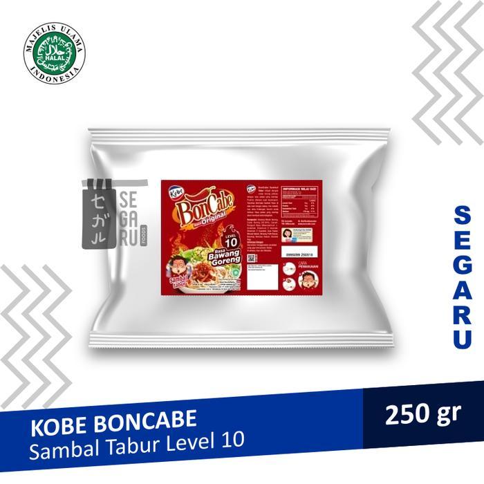 KOBE BonCabe Level 10 / 15 / 30 / 50 Chili Sambal Tabur - LEVEL10 (250gr)