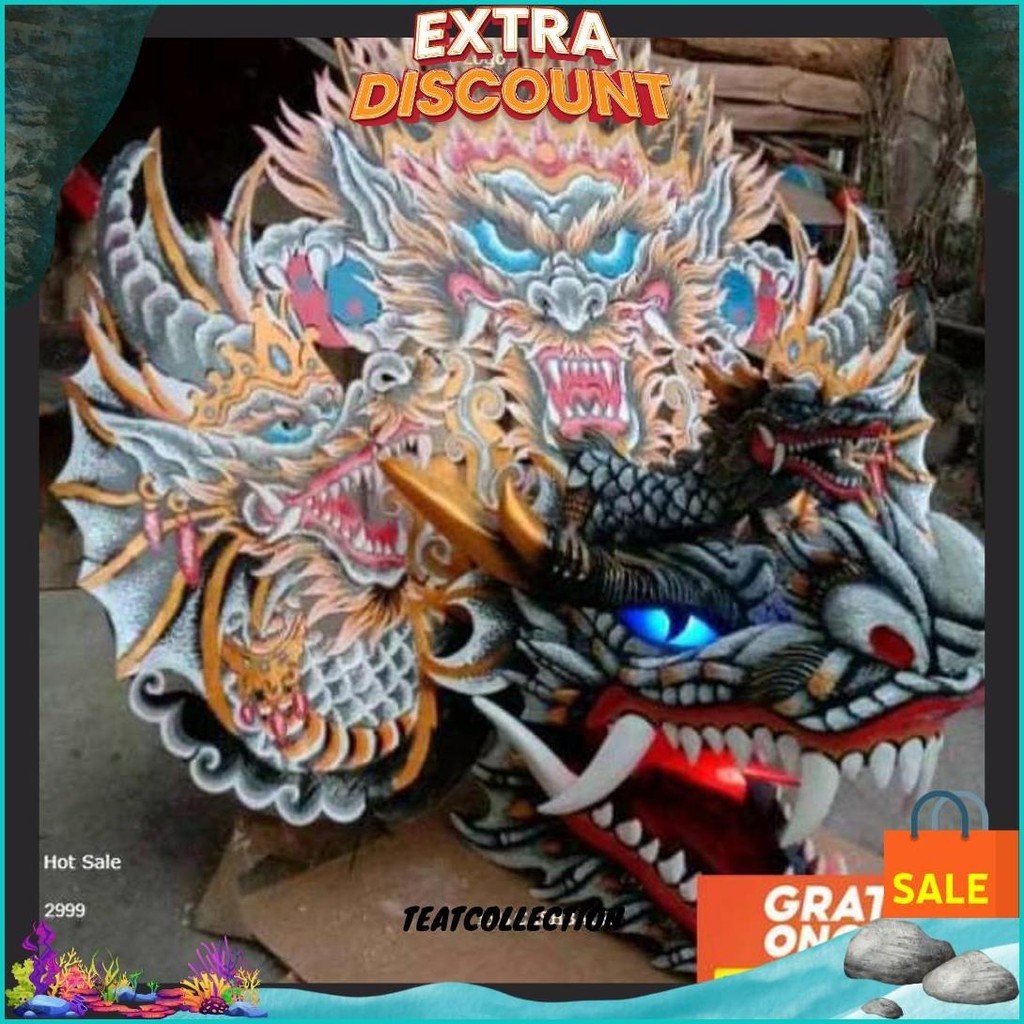 sEs Promo Barongan |Barongan Versi Devil Kayu Bonus Kemul Panjang Mahkota Tinggal Pakai Ukuran Anak 