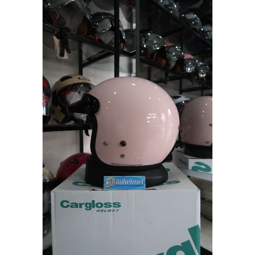 Helm Cargloss CFM Pale Pink Original Ukuran M-XL