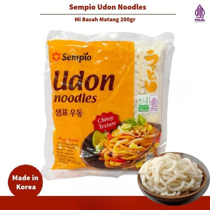Mie Udon Jepang Sempio Udon Noodle Kemasan Isi 200 Gram Mie Mentah Kuah Goreng Halal