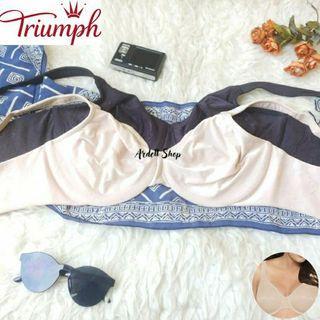 BH Wanita Full Coverage Tanpa Busa Berkawat Nylon Lembut 42C 42D - FSL