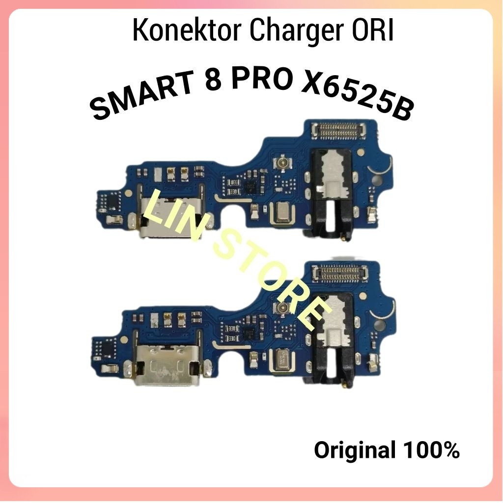 Ori PAPAN CAS KONEKTOR CHARGER CASAN INFINIX SMART 8 PRO X6525B FULSET iC FLEXIBLE CAS INFINIX SMART