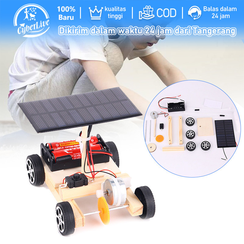 DIY Mainan Mobil Kayu Tenaga Surya DIY Mobil Rakitan Kayu Bertenaga Surya Untuk Edukasi Sains Anak