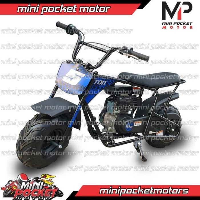 ready - Motor Mini Norton 105cc 4Tak Automatic Old Mini Bikes Motor Coleman 105cc AT 4Tak - Biru
