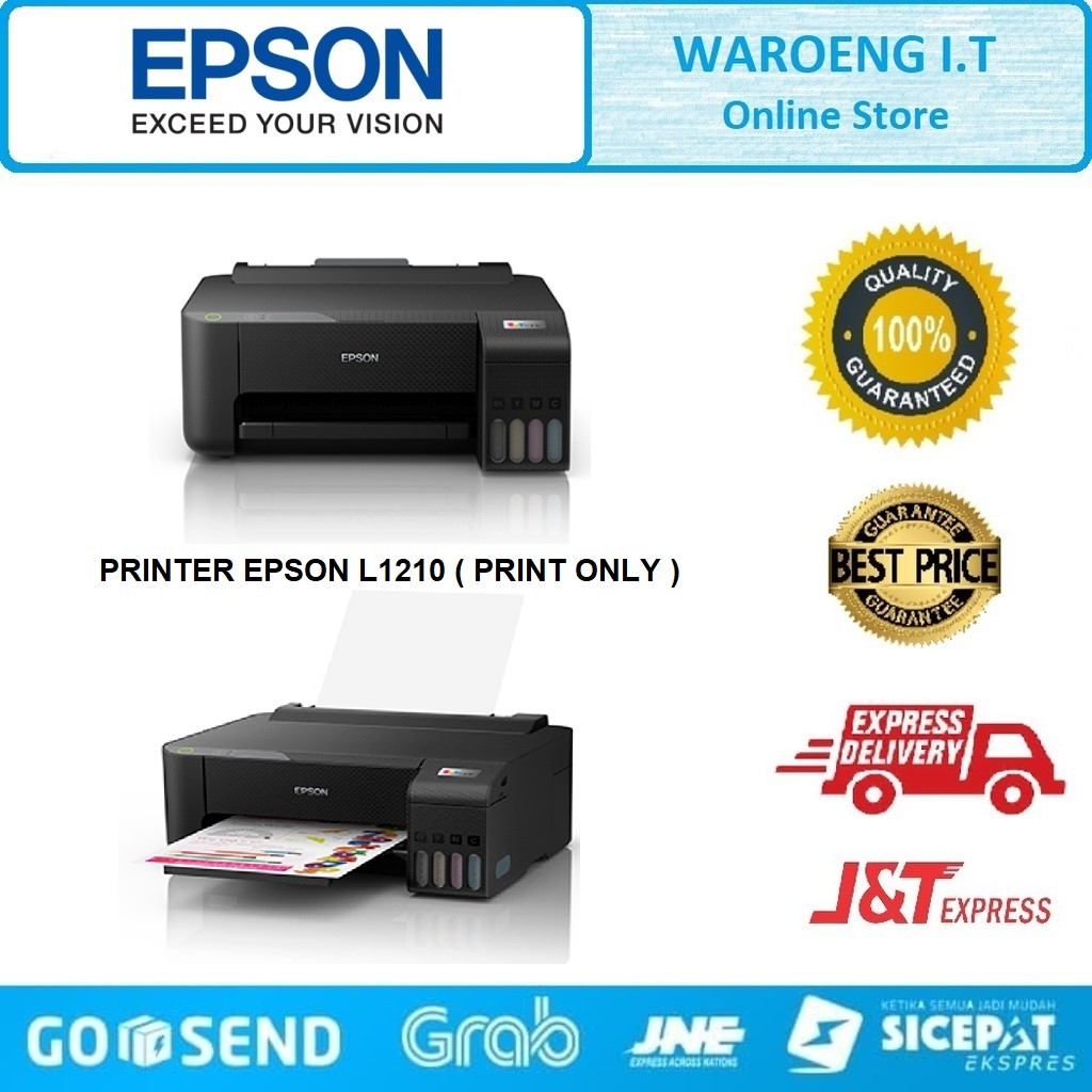 Printer Epson Printer L1210 L 1210 L-1210 Print Terbaru Black Garansi Resmi EPSON  - Pengganti Print