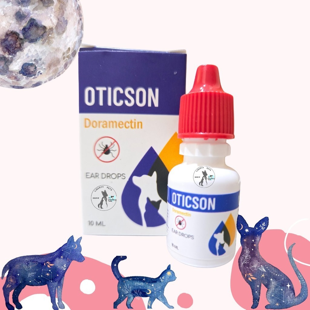 Oticson Doramectin 10ml Tetes Telinga Anti Earmites / Kutu Telinga & Infeksi Telinga Kucing Anjing