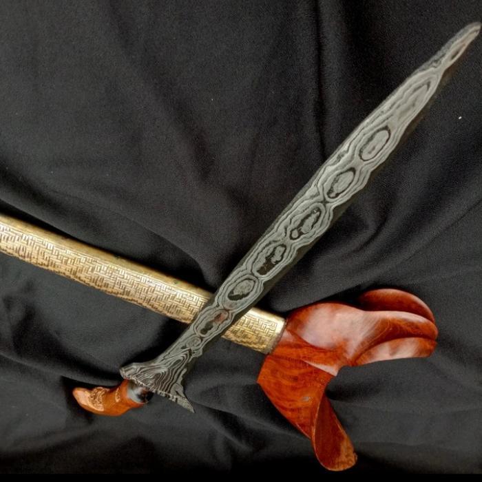 Keris Tilam Upih Pamor Bendo Segodo Tangguh Koso Madura Sepuh Kuno