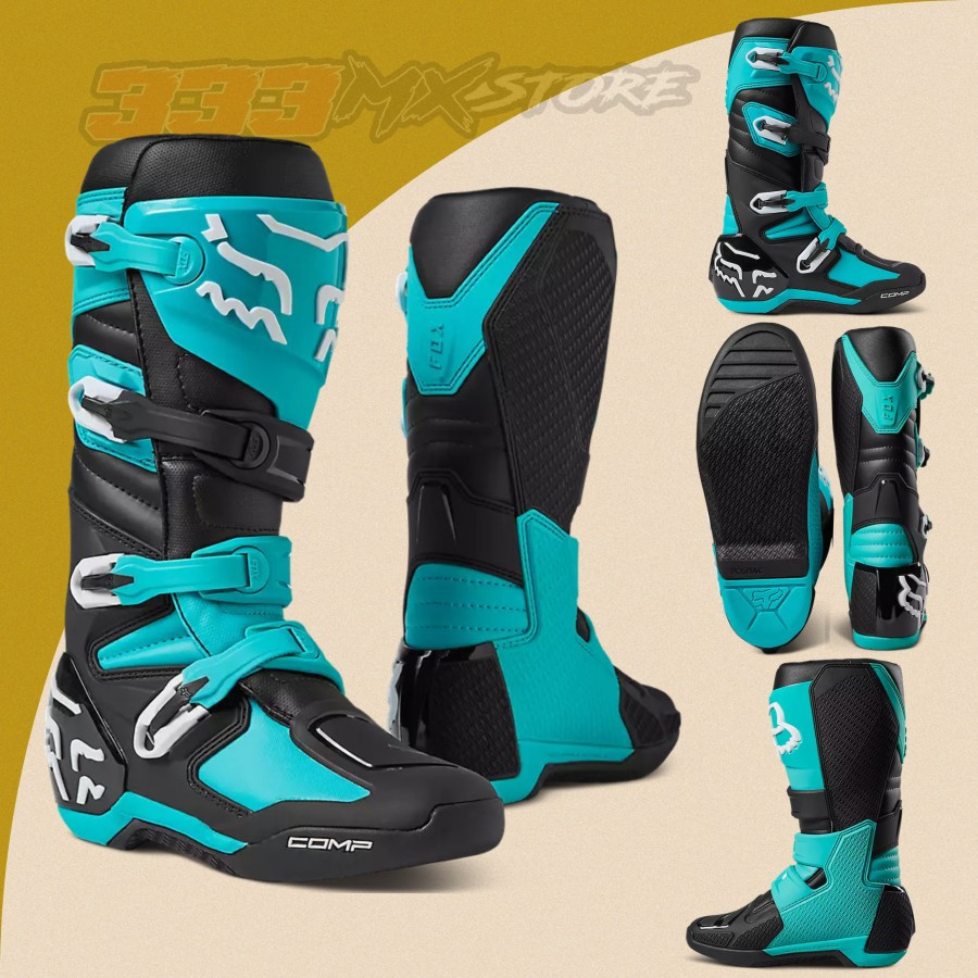 Boots FOX Comp Teal Sepatu Boots FOX Comp Teal Cross Trail Original