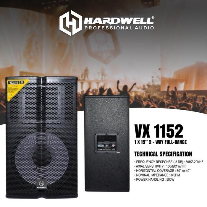 Speaker Pasif 15 Inch Hardwell VX 1152 Original Passive Speaker Hardwell (Sepasang)