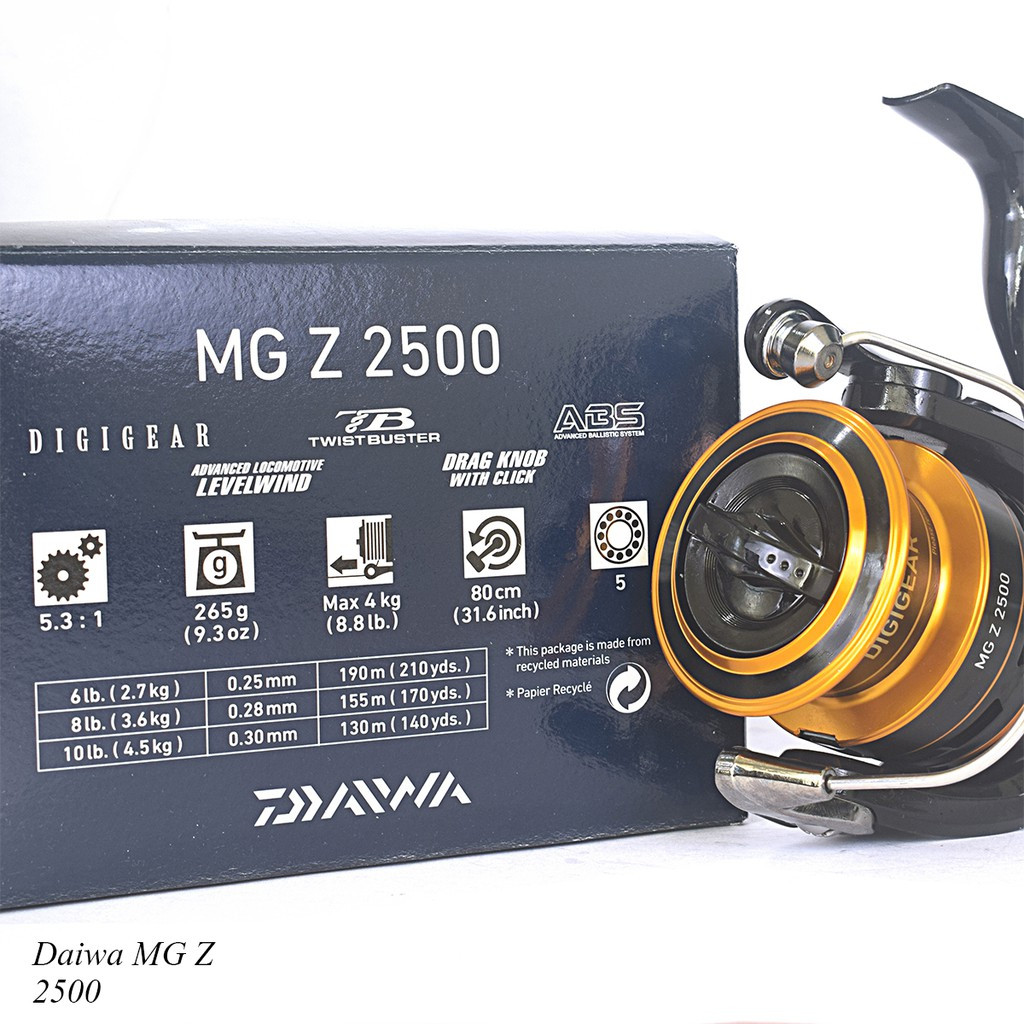 REEL DAIWA MGZ 2000 2500 3000 REEL PANCING SPINNING
