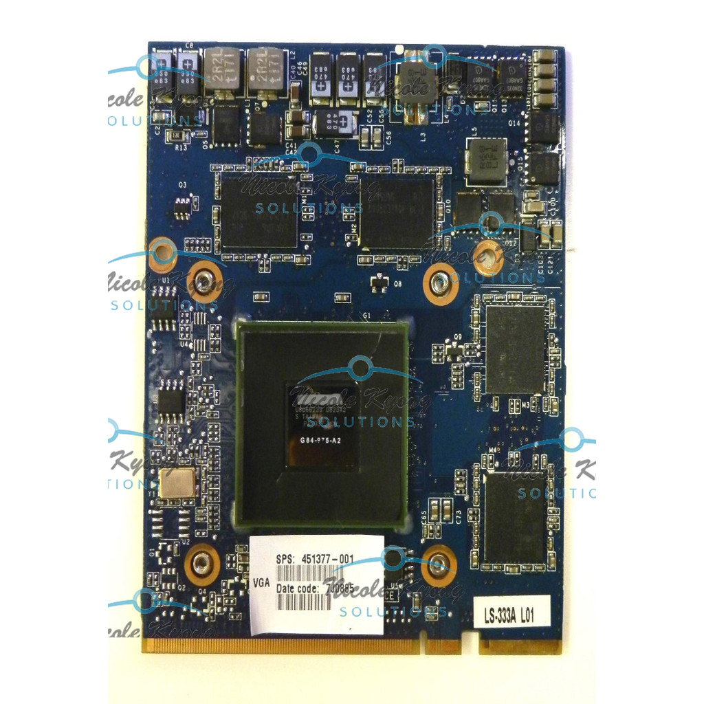 LS333AP FX 1600M FX1600 FX1600M G84 975 A2 451377001 MXM HE  for HP Workstation 8710P 8710W Graphics