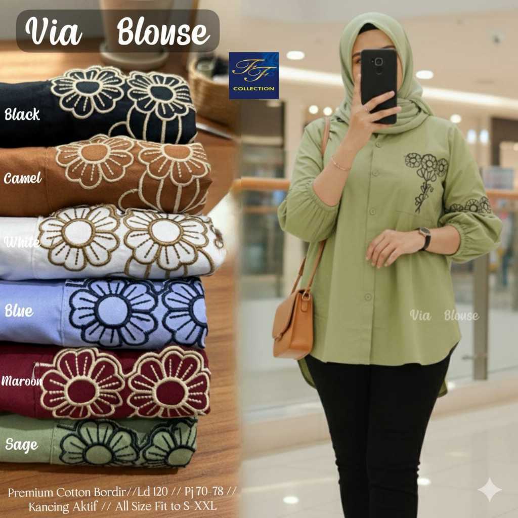 2201  VIA BLOUSE    by FF  // ONESTUFF