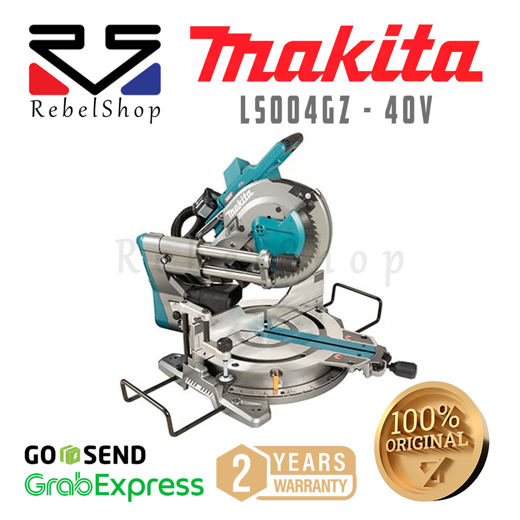 Promo Makita Cordless Baterai Sliding Compound Mitre Saw Mesin Gergaji Potong Sudut Kayu 40V + Unit